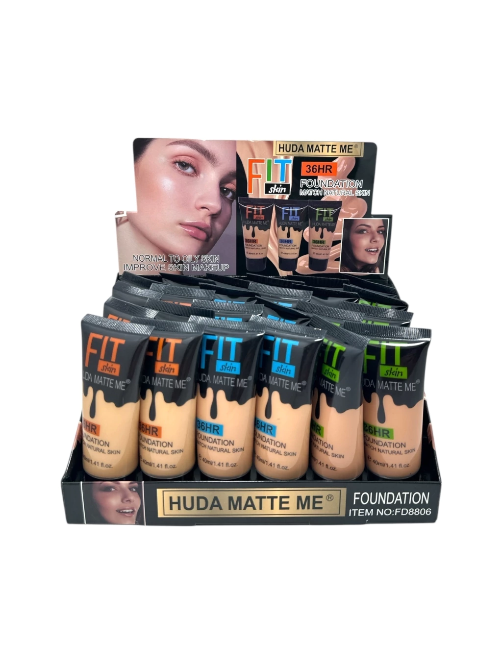 Base liquida Matte 36H Huda Fit Skin